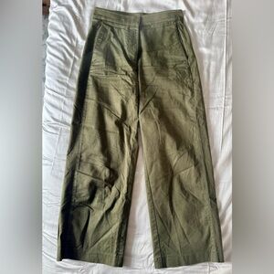Babaton Women’s Olive Green Cropped Trousers